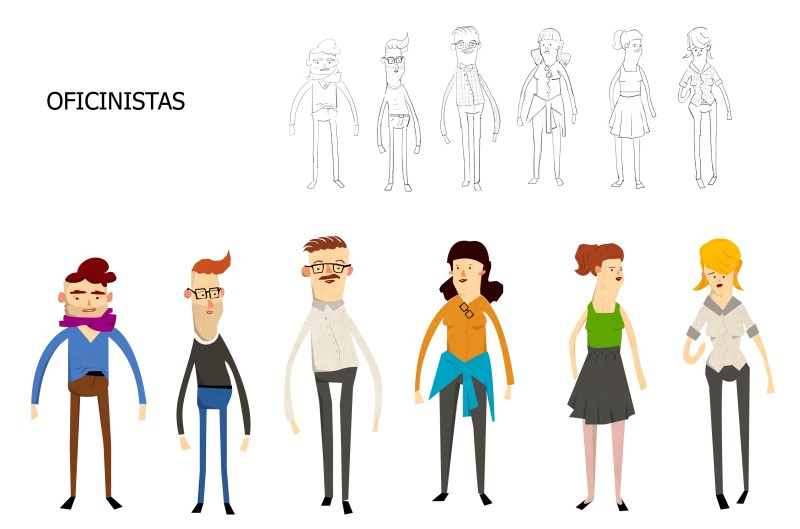 Personajes Coloreados